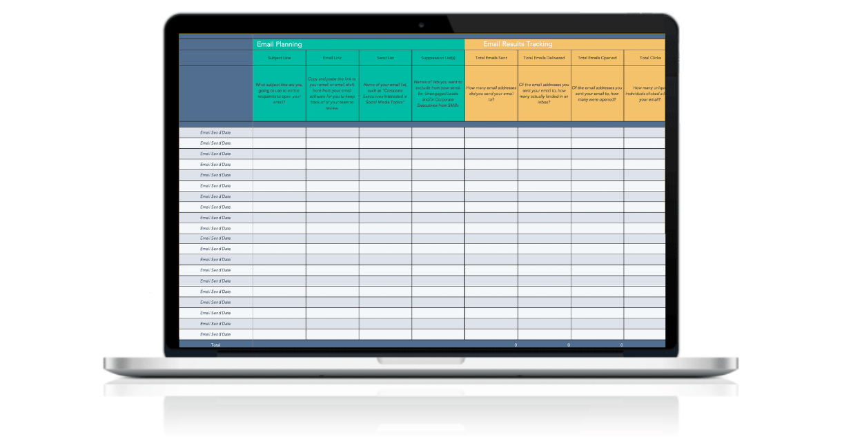 Detail Email Campaign Planning Template Nomer 3