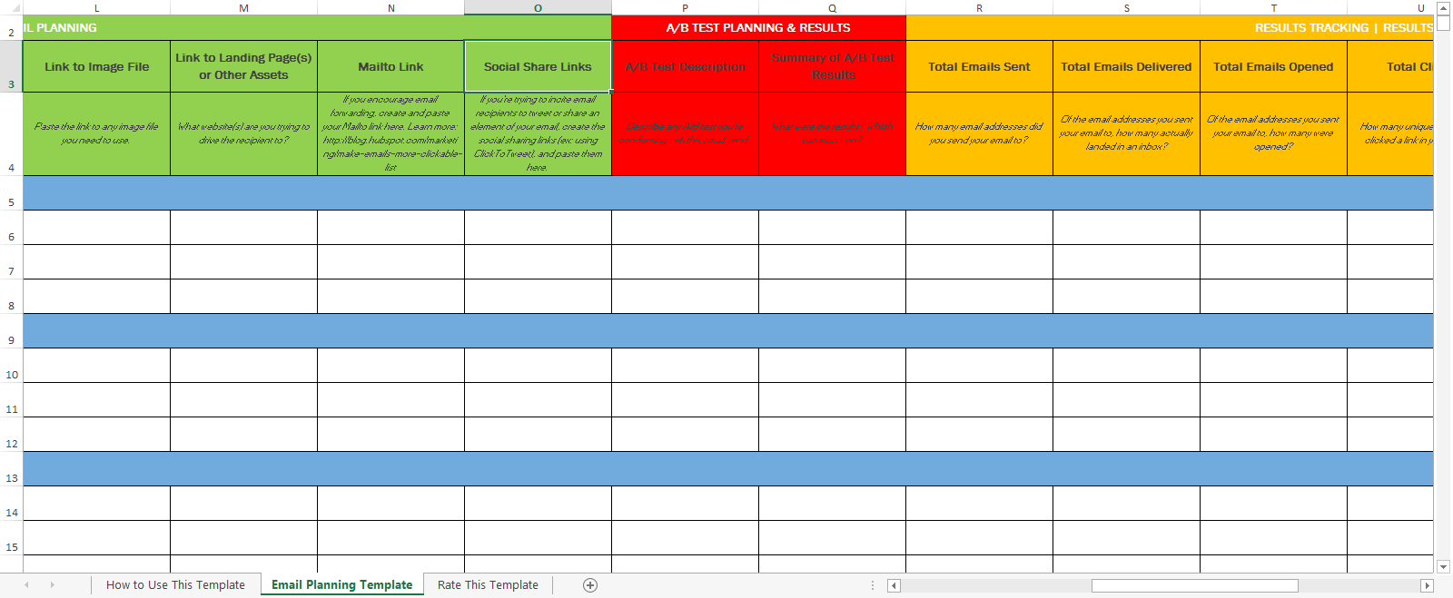 Detail Email Campaign Planning Template Nomer 5