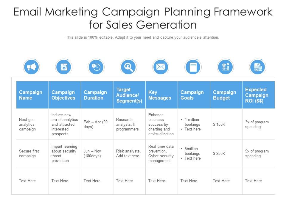 Detail Email Campaign Planning Template Nomer 50