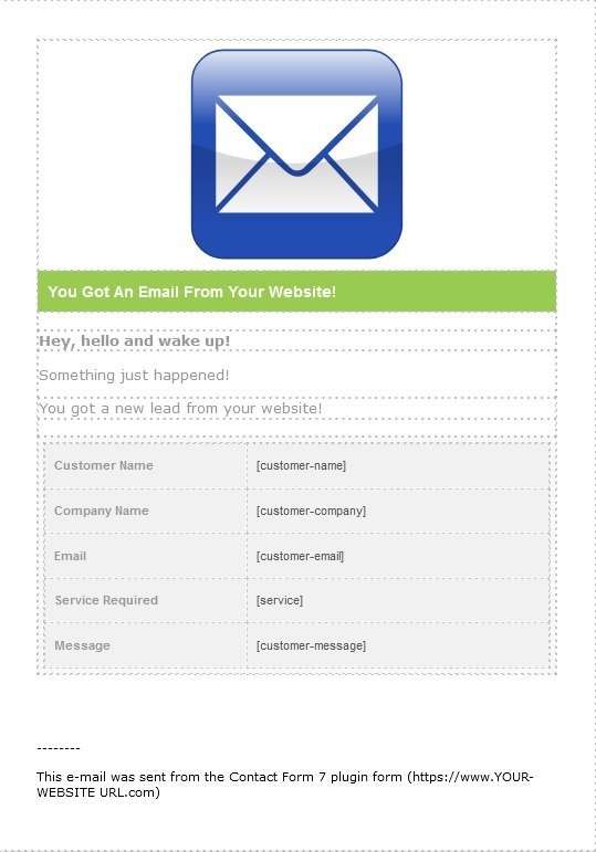 Detail Email Format Html Template Nomer 43