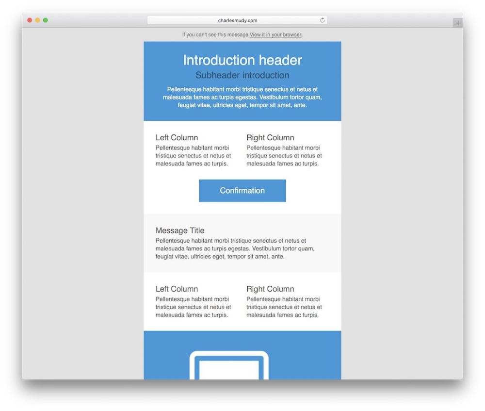 Detail Email Invoice Template Html Free Nomer 11