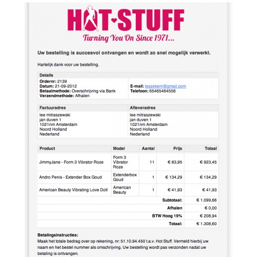 Detail Email Invoice Template Html Free Nomer 25