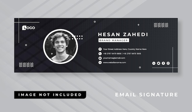 Detail Email Signature Template Size Nomer 28