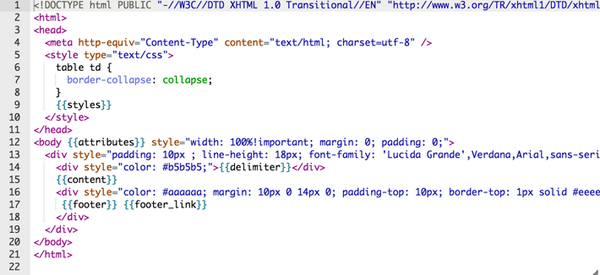 Detail Email Template Html Code Nomer 25