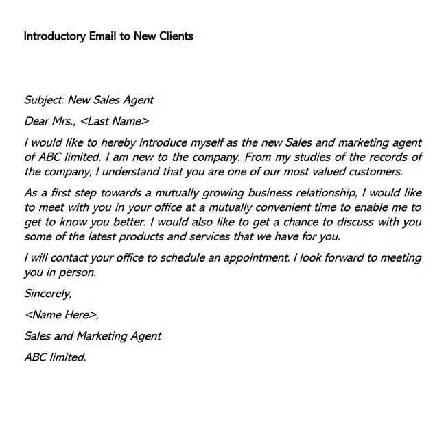 Detail Email Template To Approach New Client Nomer 5