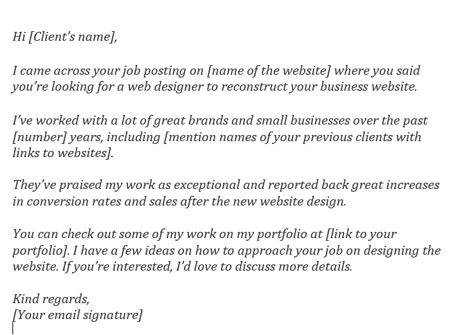 Detail Email Template To Approach New Client Nomer 7