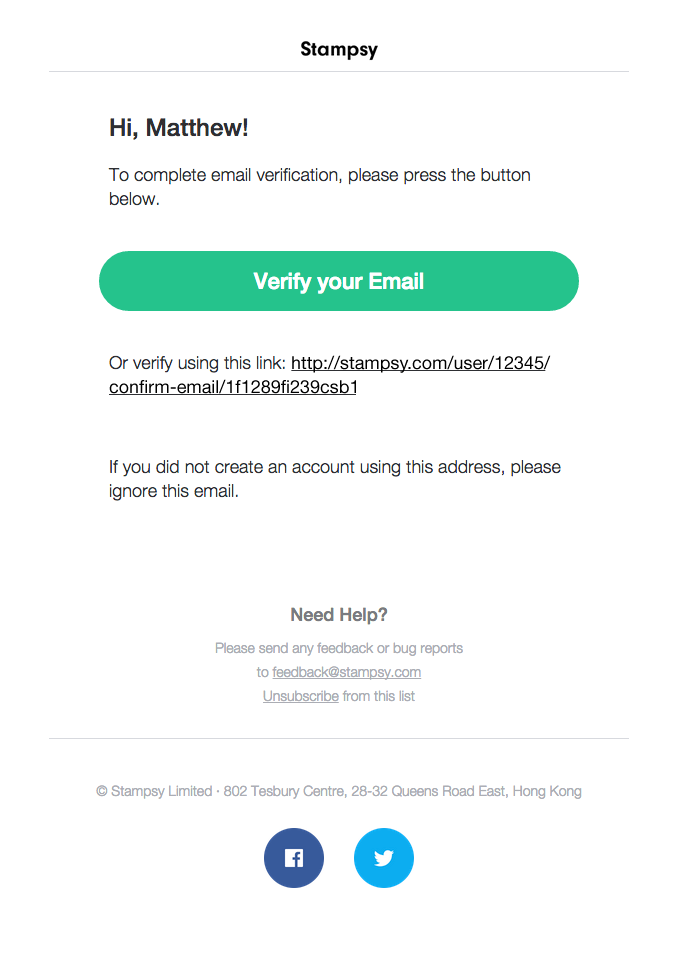 Detail Email Verification Template Html Nomer 23