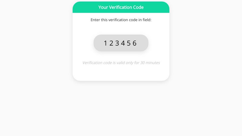 Detail Email Verification Template Html Nomer 39