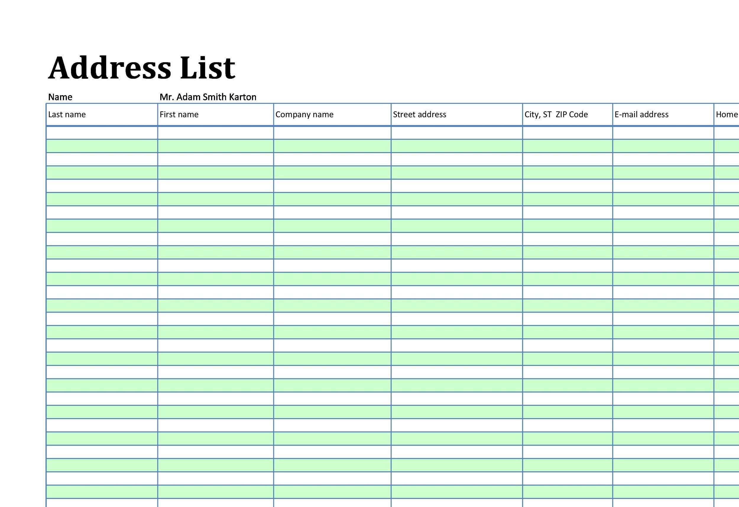 Detail Emergency Contact List Template Excel Nomer 15