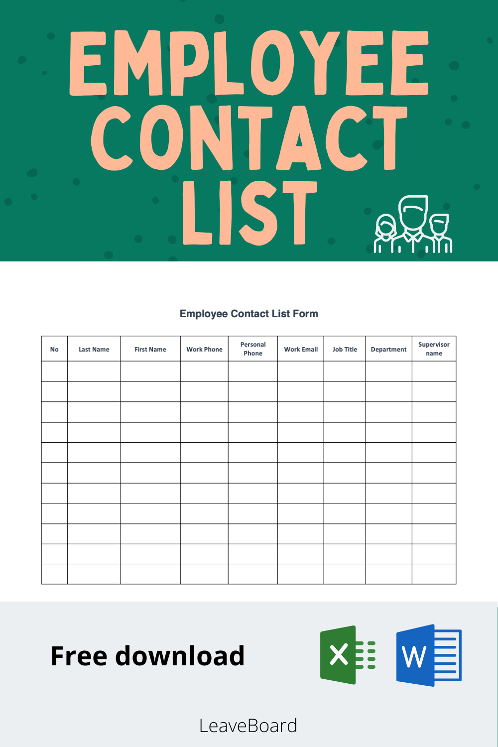 Detail Emergency Contact List Template Excel Nomer 22