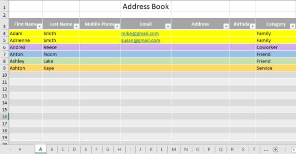 Detail Emergency Contact List Template Excel Nomer 34