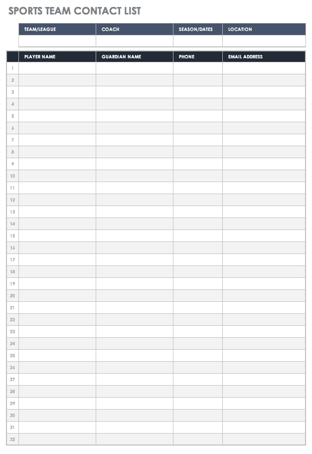 Download Emergency Contact List Template Excel Nomer 10