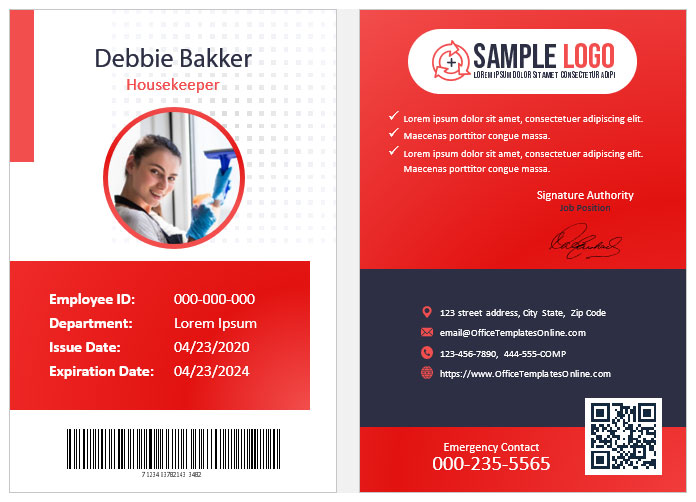 Detail Emergency Id Card Template Nomer 21