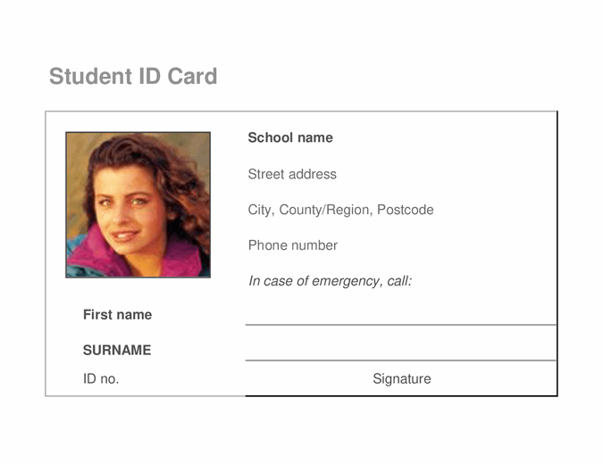 Detail Emergency Id Card Template Nomer 22