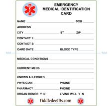 Detail Emergency Id Card Template Nomer 39