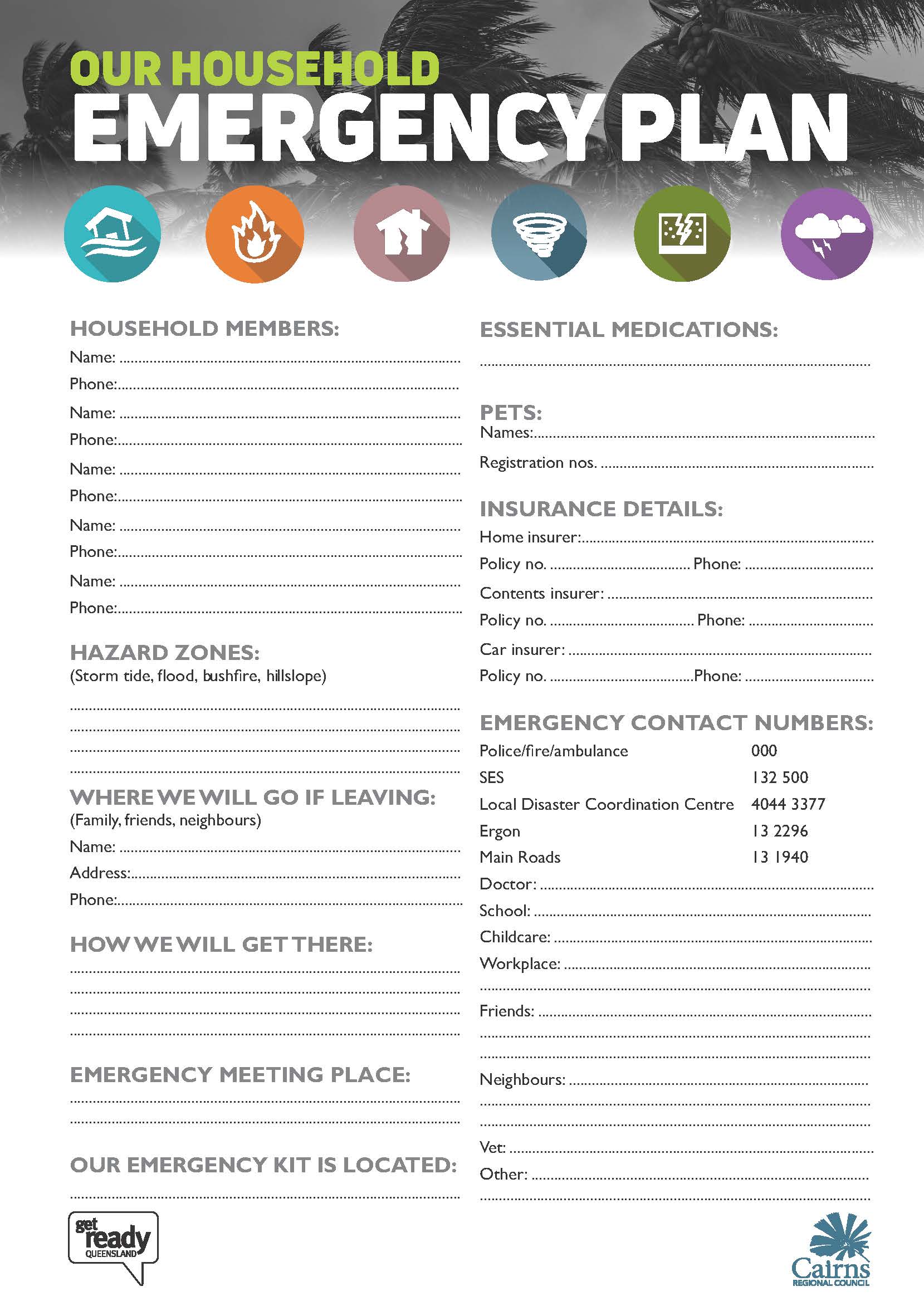 Detail Emergency Plan Template Nomer 19