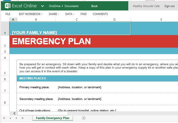 Detail Emergency Plan Template Nomer 26