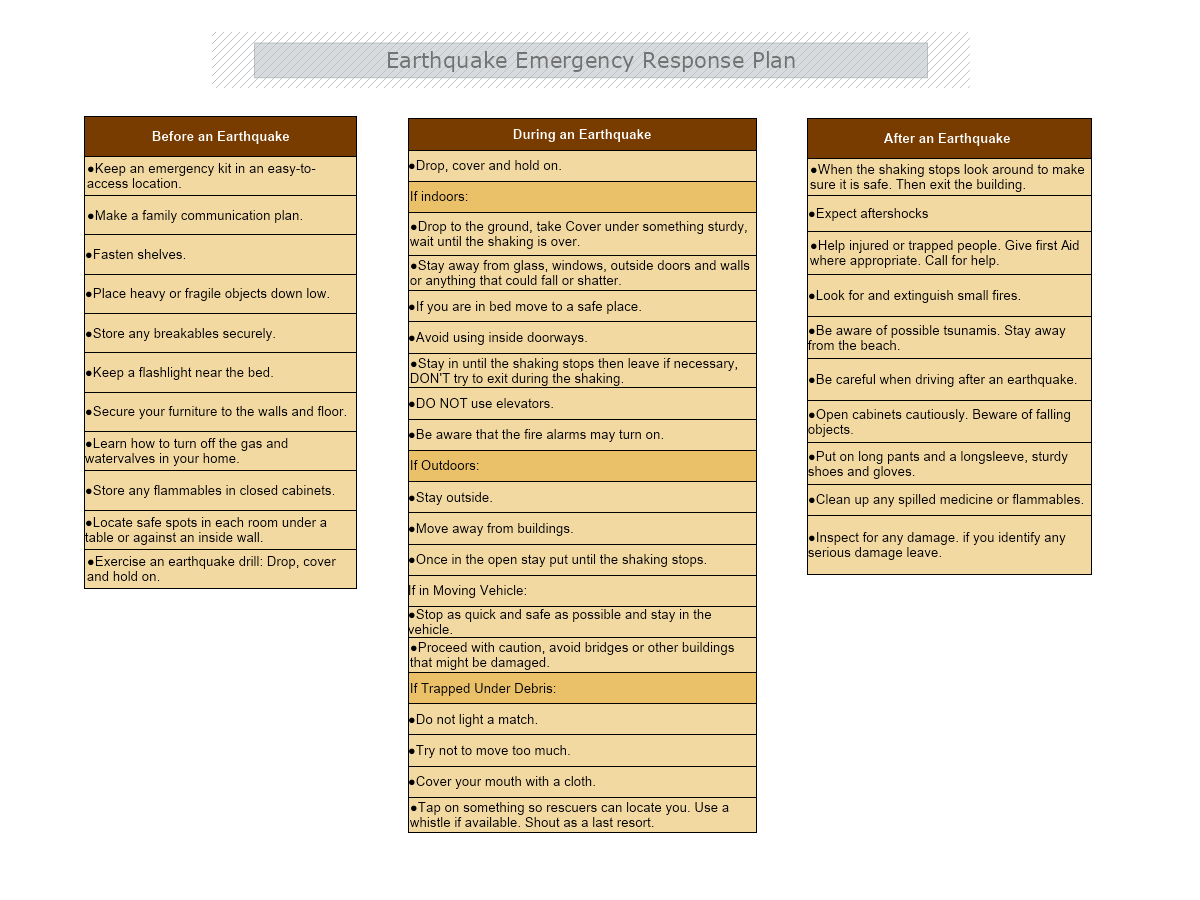 Detail Emergency Plan Template Nomer 27