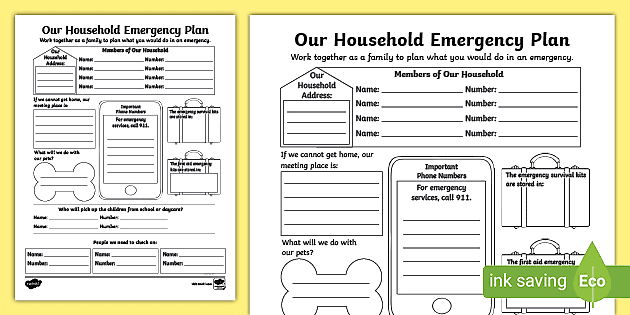 Detail Emergency Plan Template Nomer 5