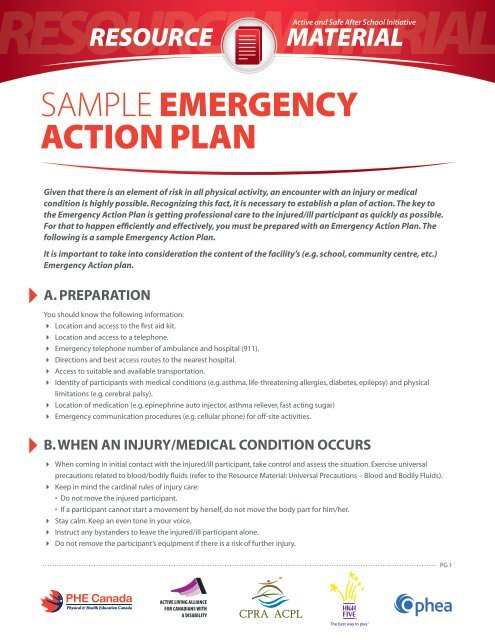 Detail Emergency Plan Template Nomer 45