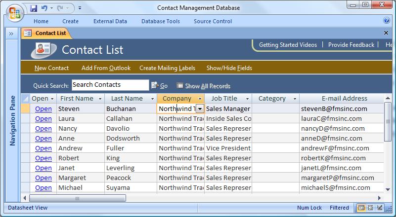 Detail Employee Database Access Template Nomer 18