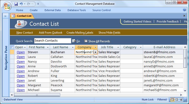 Detail Employee Database Access Template Nomer 18