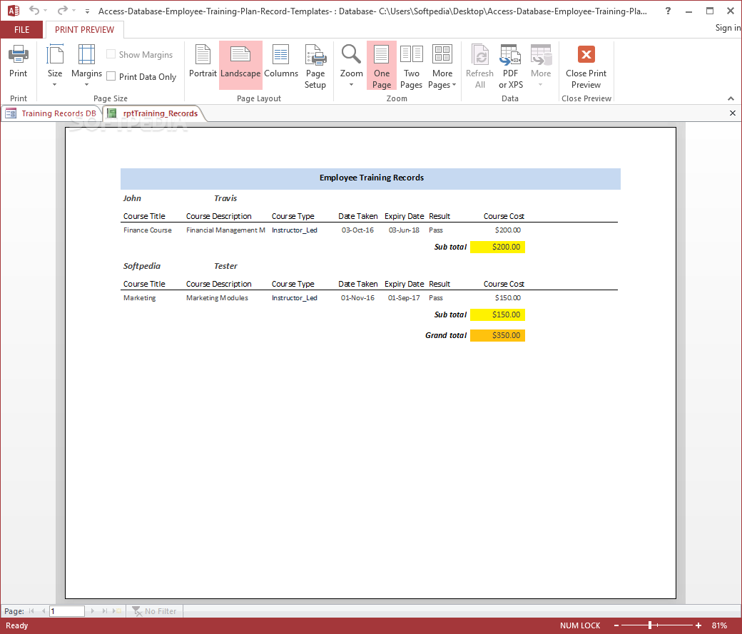 Detail Employee Database Access Template Nomer 40