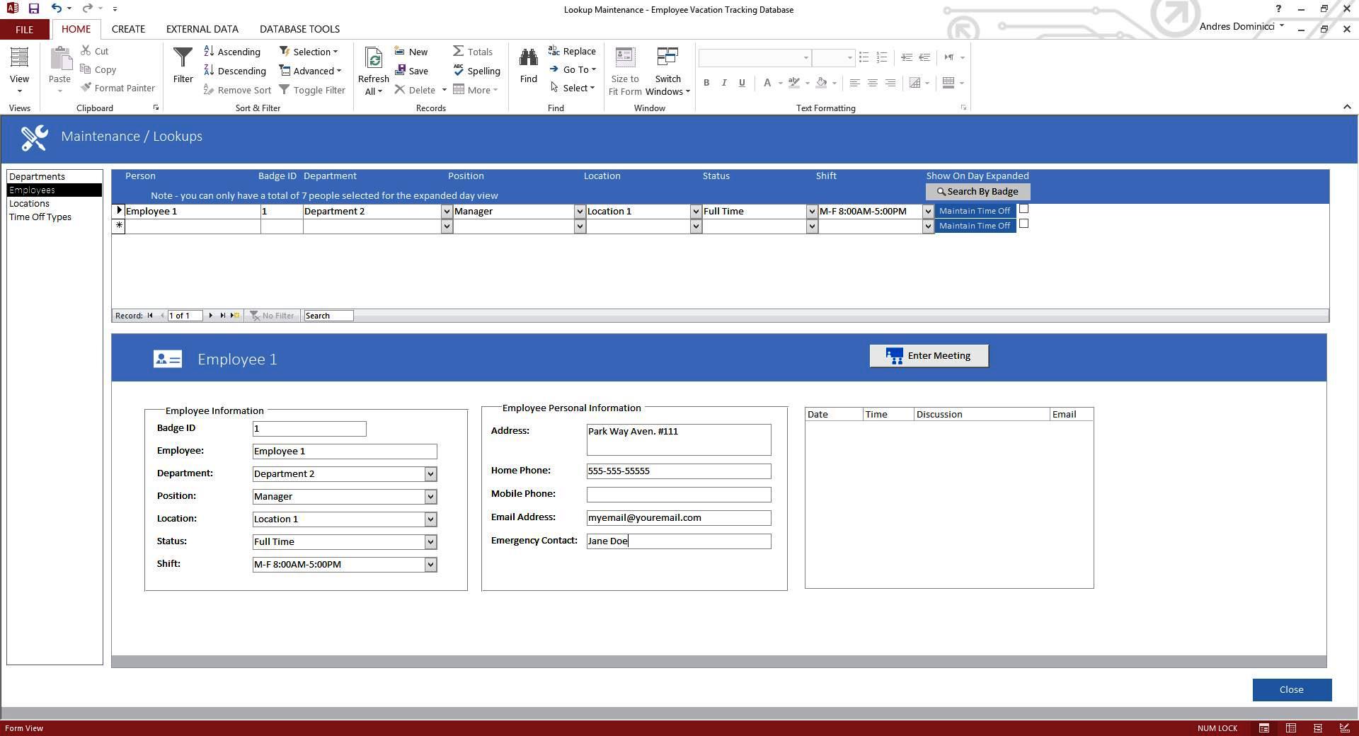 Detail Employee Database Access Template Nomer 6