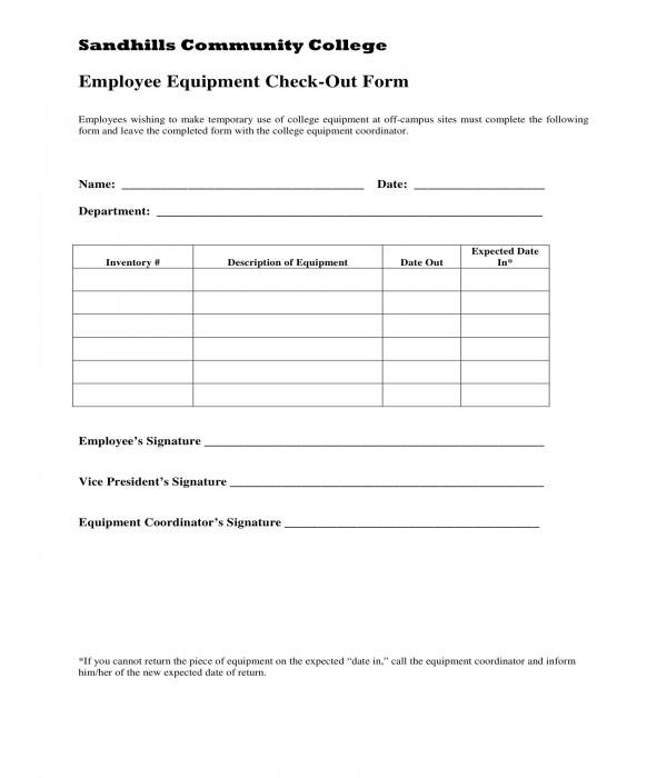 Detail Employee Equipment Agreement Template Nomer 11