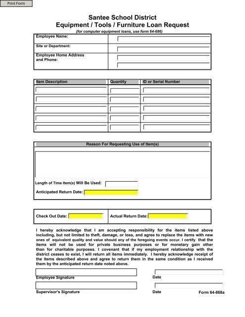Detail Employee Equipment Agreement Template Nomer 35