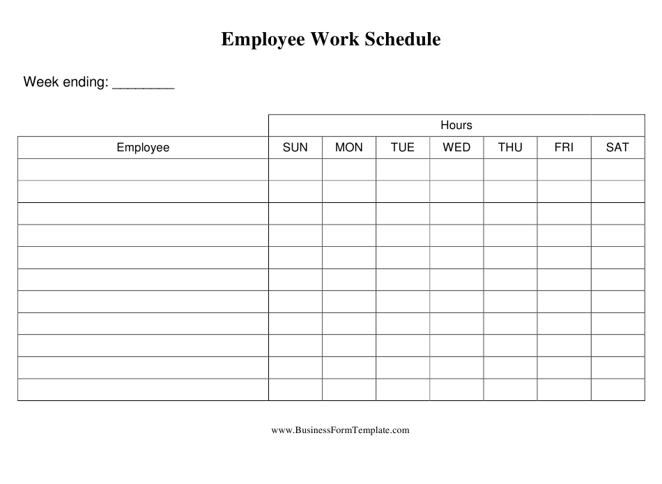 Detail Employee Shift Schedule Template Nomer 46