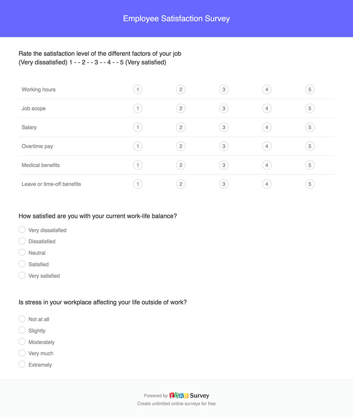Detail Employee Survey Template Nomer 30