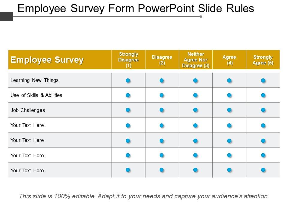 Detail Employee Survey Template Nomer 53