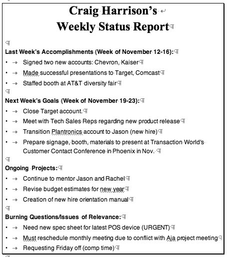 Detail Employee Weekly Status Report Template Nomer 36