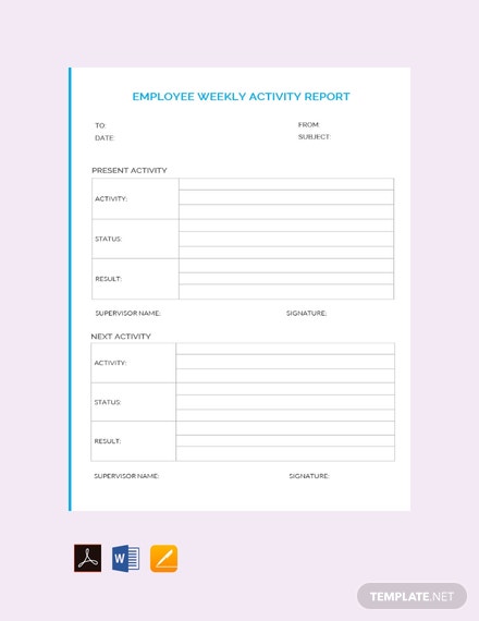 Detail Employee Weekly Status Report Template Nomer 10