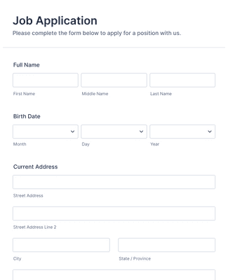 Detail Employment Application Template Nomer 28