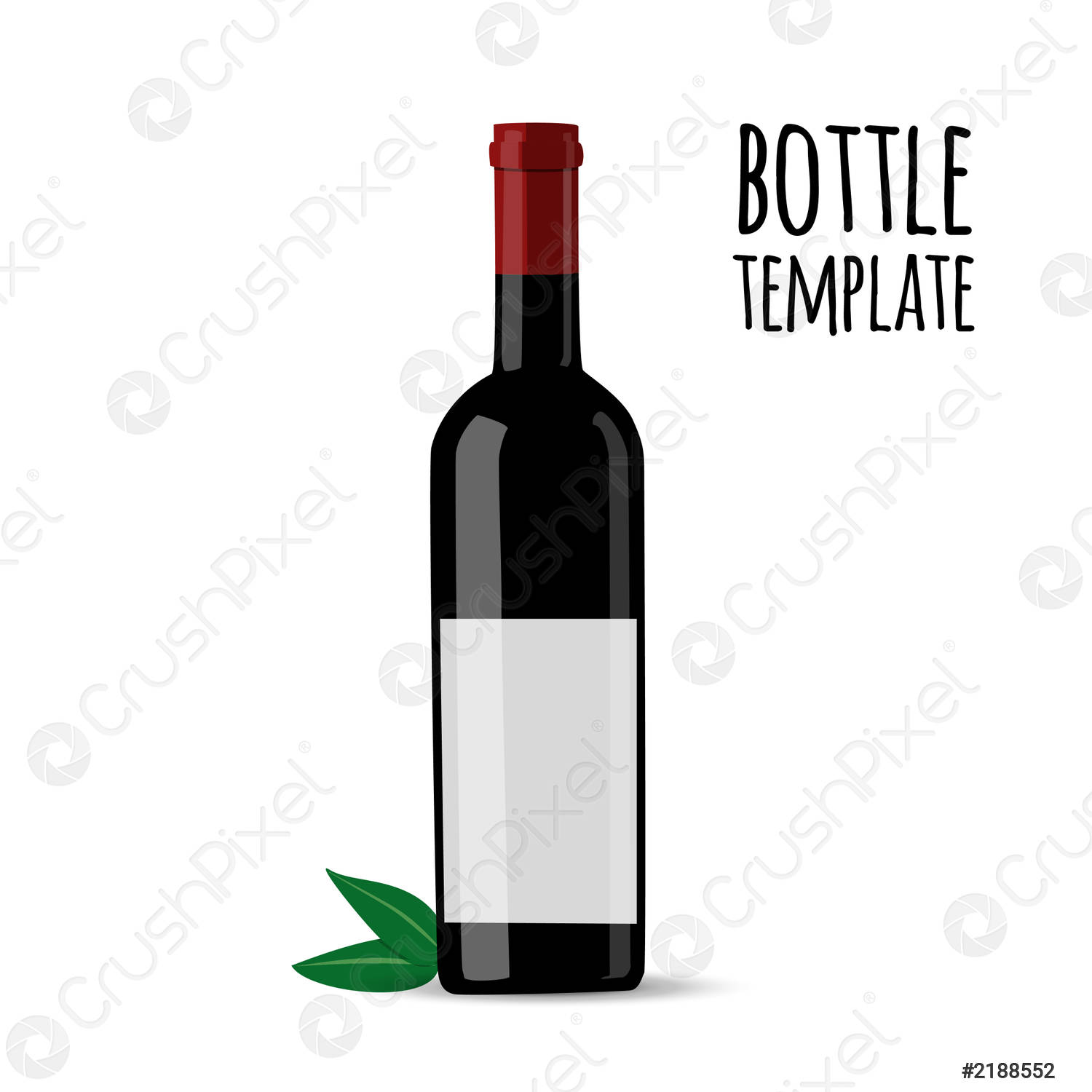 Detail Empty Bottle Template Nomer 18