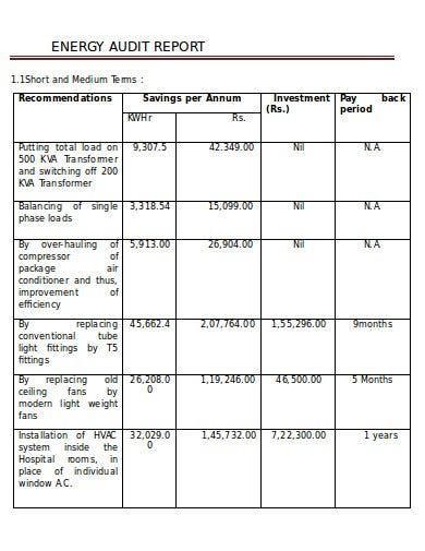 Detail Energy Audit Template Nomer 2