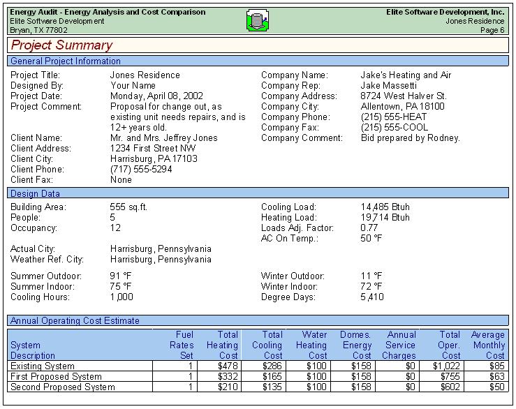 Detail Energy Audit Template Nomer 10