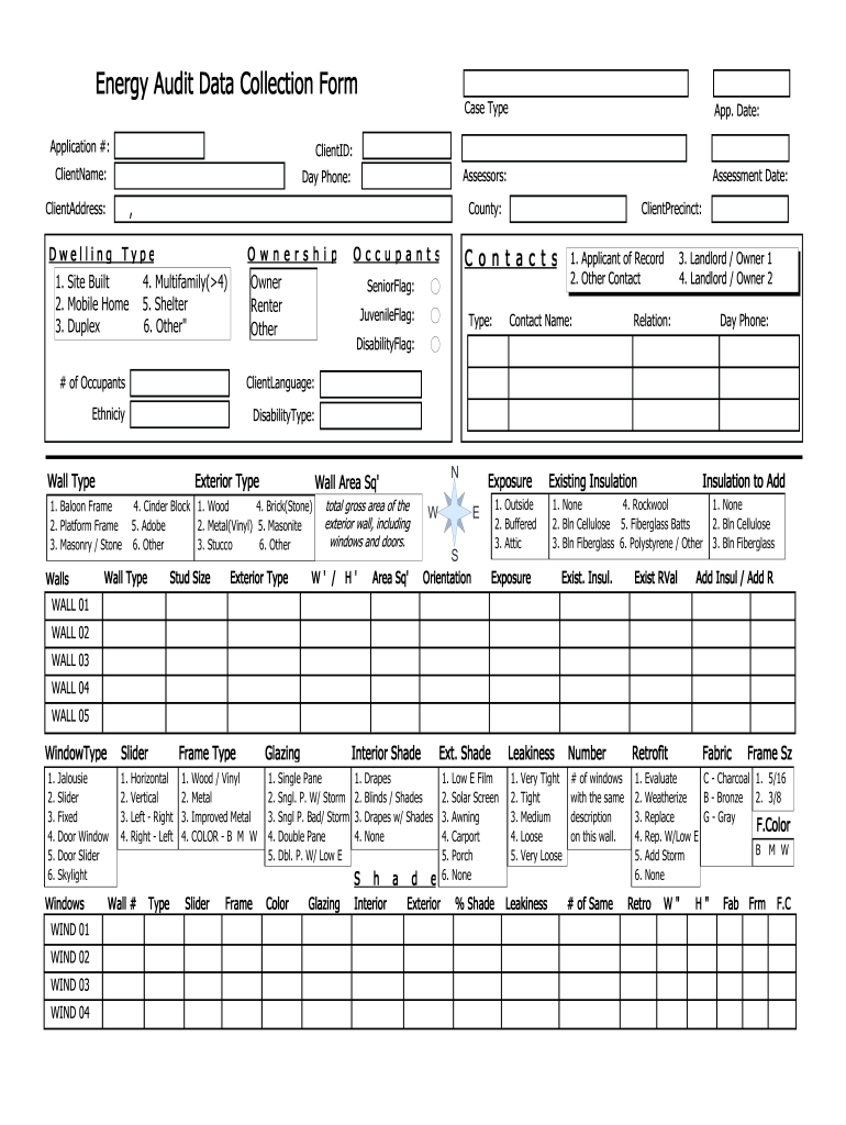 Detail Energy Audit Template Nomer 18