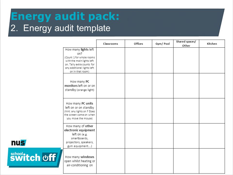 Detail Energy Audit Template Nomer 25