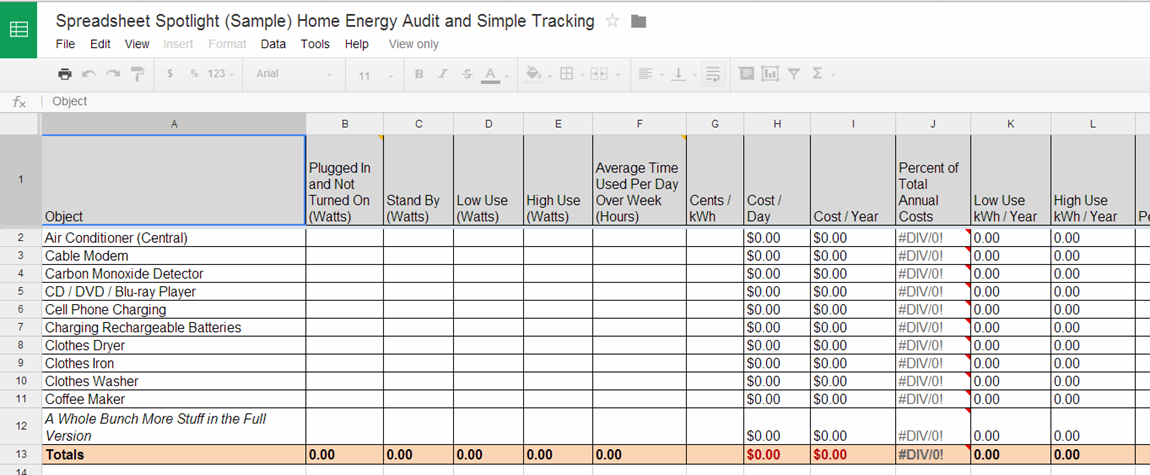 Detail Energy Audit Template Nomer 27