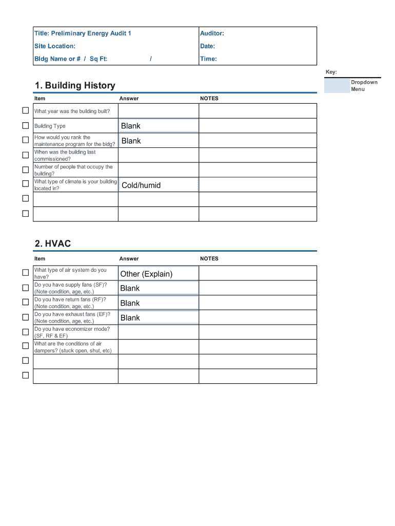 Detail Energy Audit Template Nomer 28