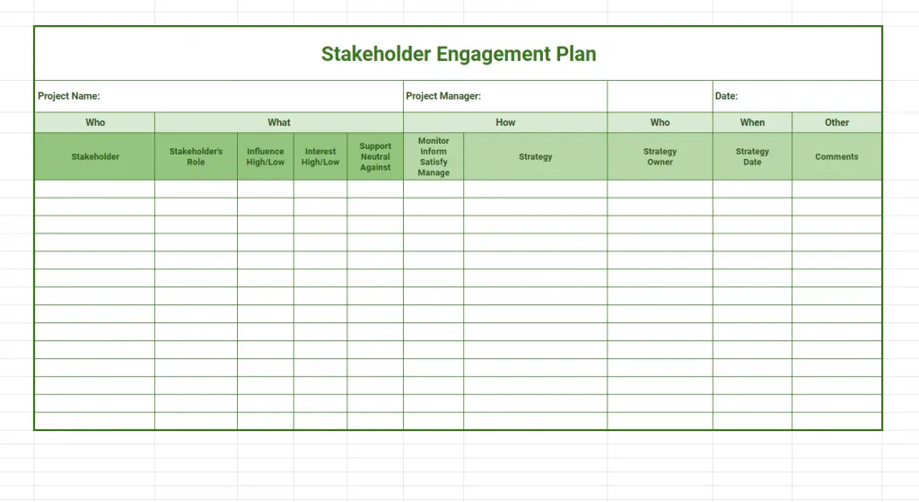 Detail Engagement Schedule Template Nomer 10