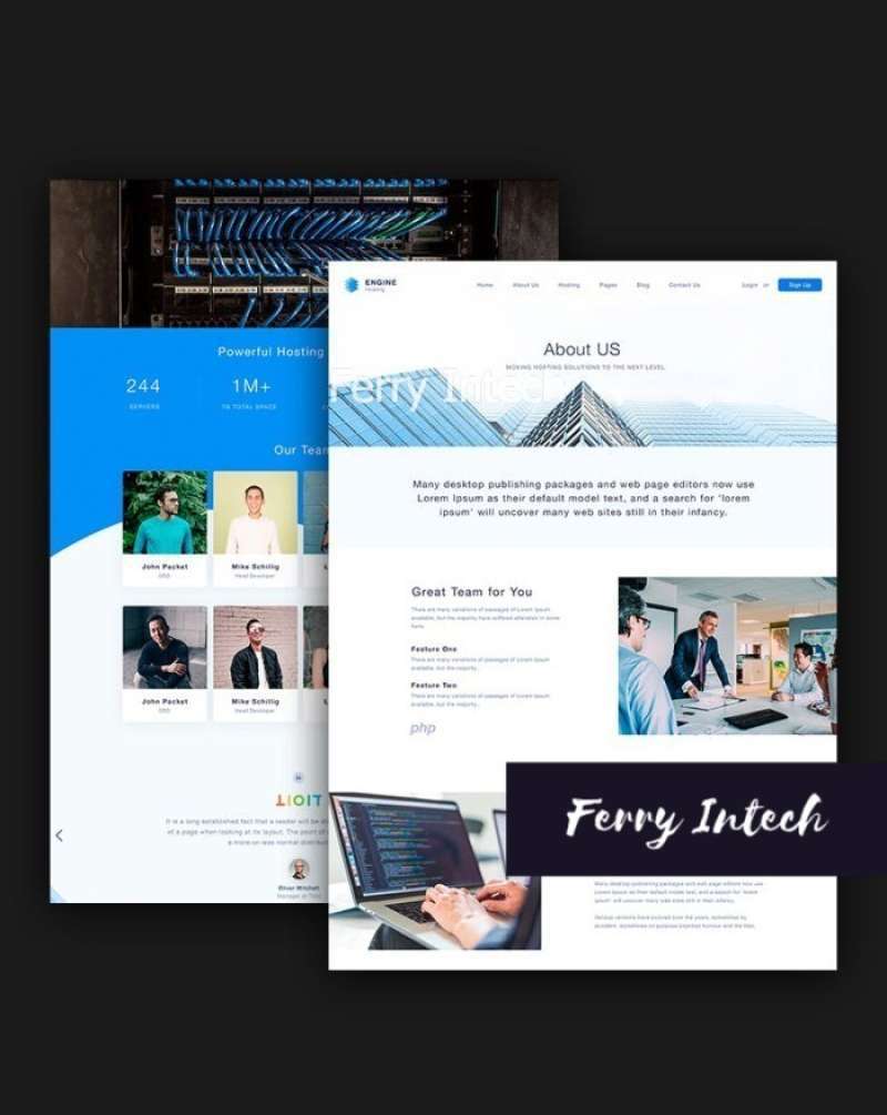 Detail Engine Hosting Html Template Nomer 14