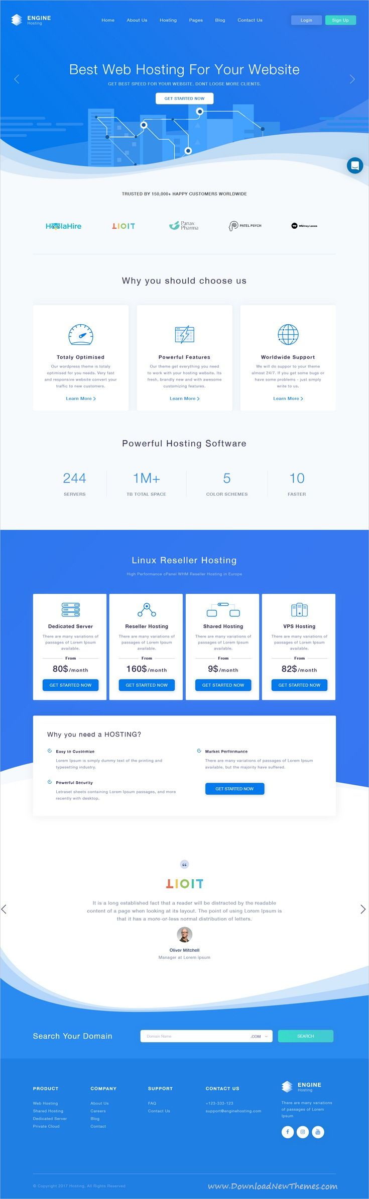 Detail Engine Hosting Html Template Nomer 3