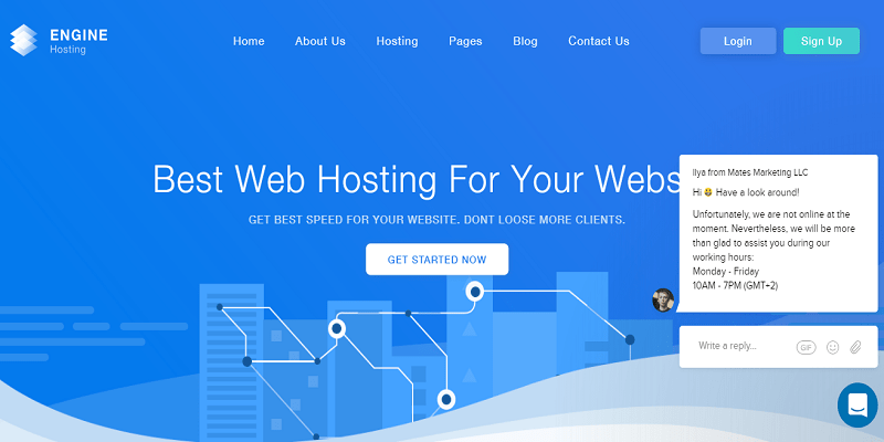 Detail Engine Hosting Html Template Nomer 19