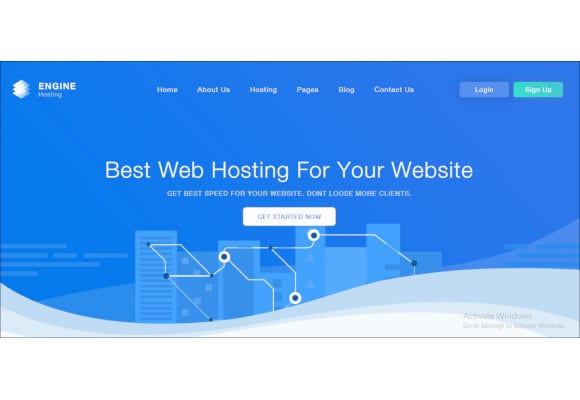 Detail Engine Hosting Html Template Nomer 4