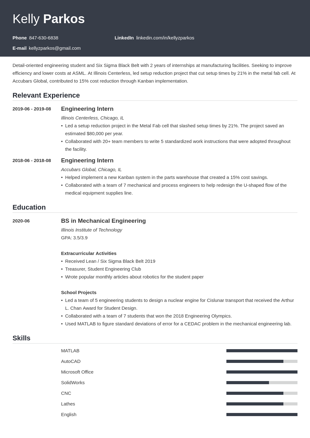 Detail Engineering Graduate Cv Template Nomer 26