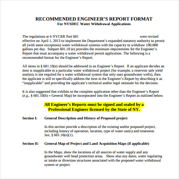 Detail Engineering Report Template Nomer 14